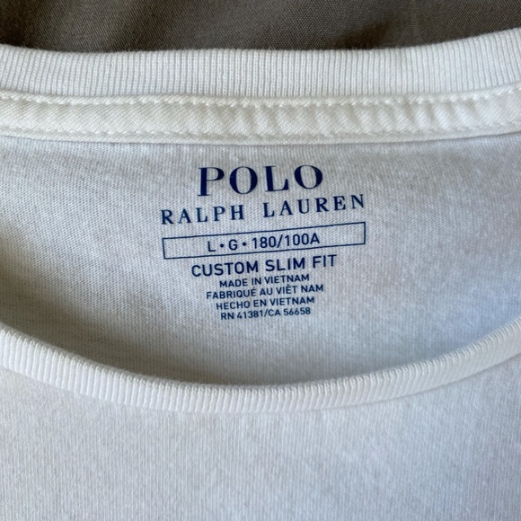 Mens Long Sleeve Polo T - Shirt (Large) - Picture 2 of 2